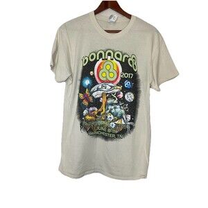 Bonnaroo 2017 Cream Gildan Short Sleeve Tshirt Unisex Medium